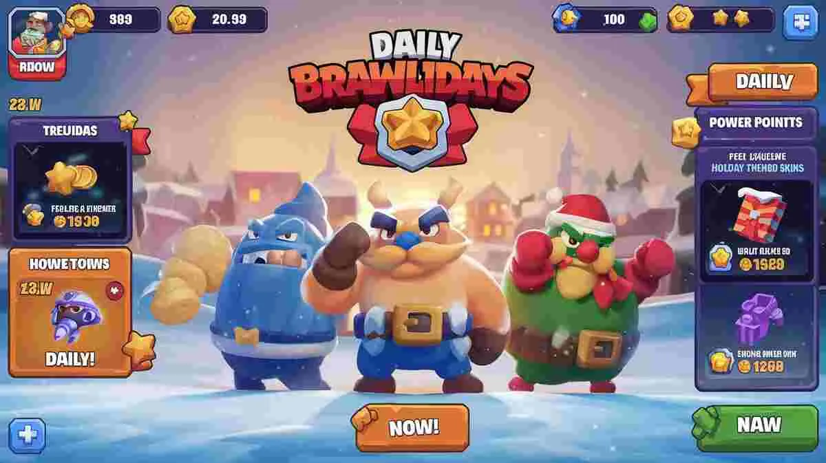 Festive Brawl Stars -- daily freebies